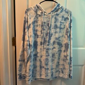 Blue/ white tye dye loungewear, XL